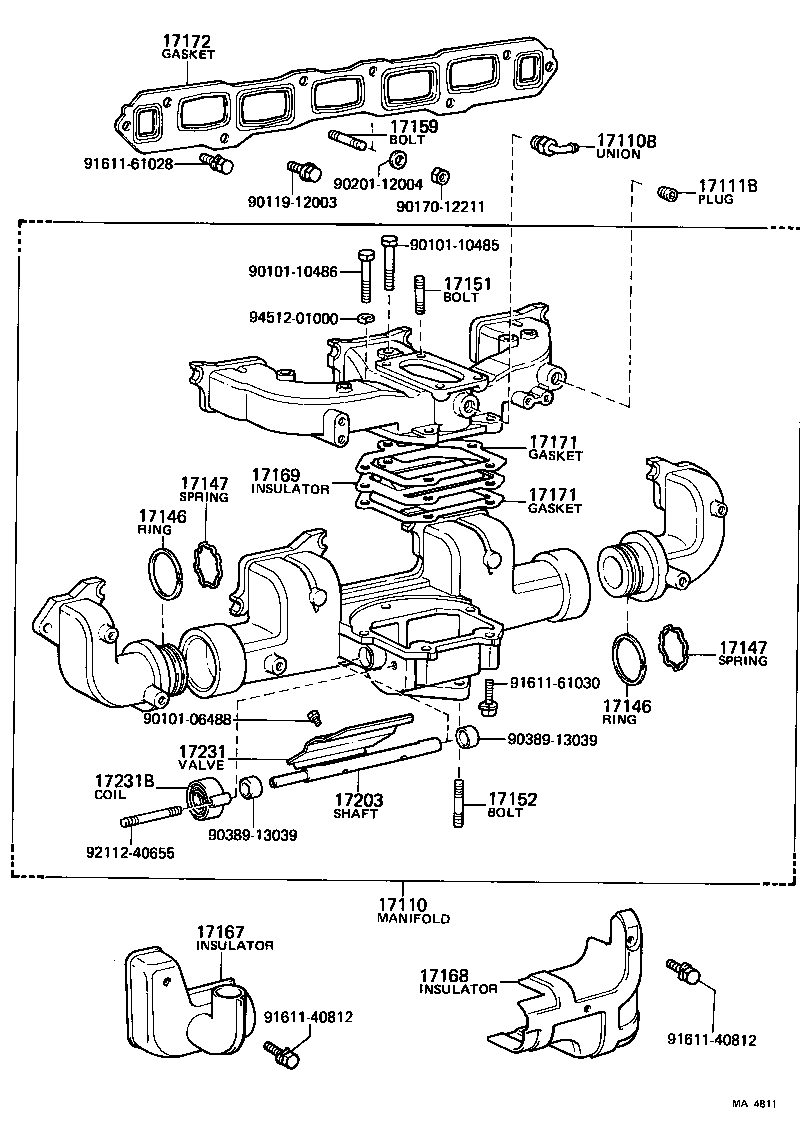 Exploded illustration MA4811