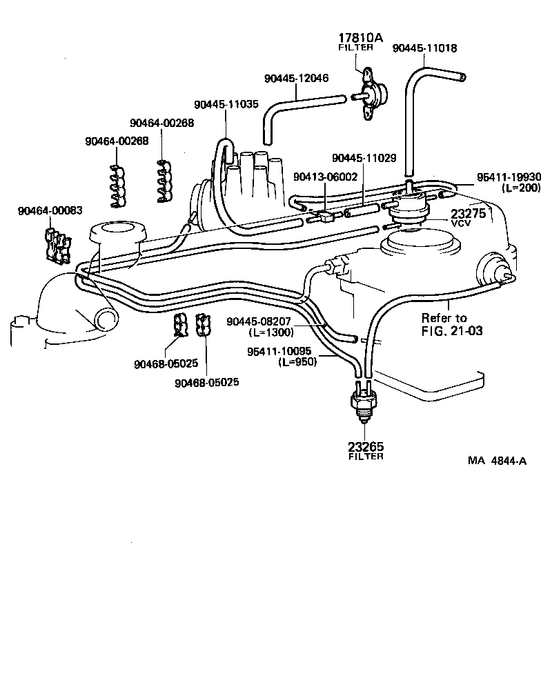 Exploded illustration MA4844A