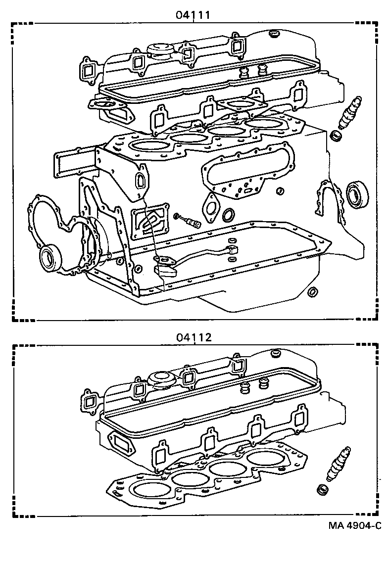 Exploded illustration MA4904C