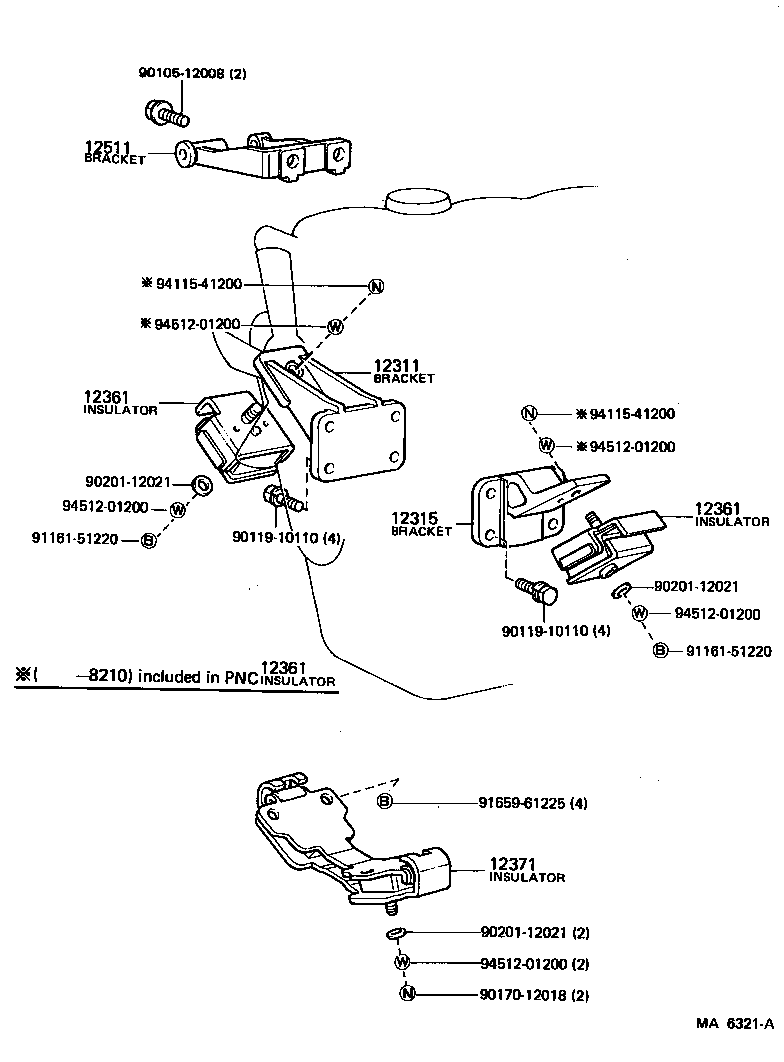 Exploded illustration MA6321A