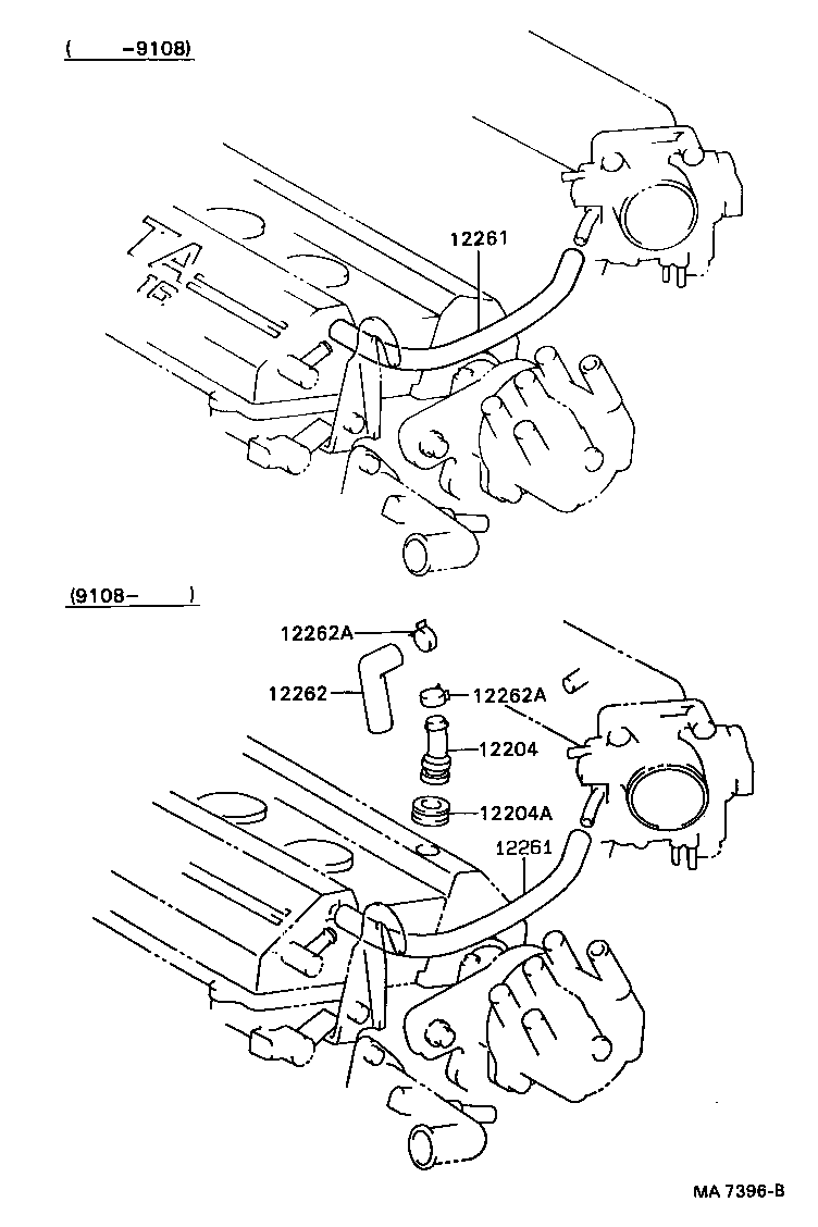 Exploded illustration MA7396B