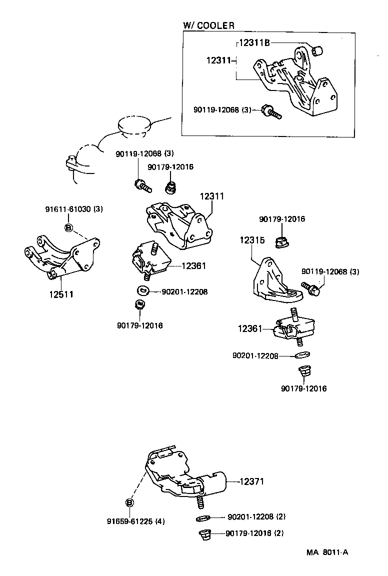 Exploded illustration MA8011A