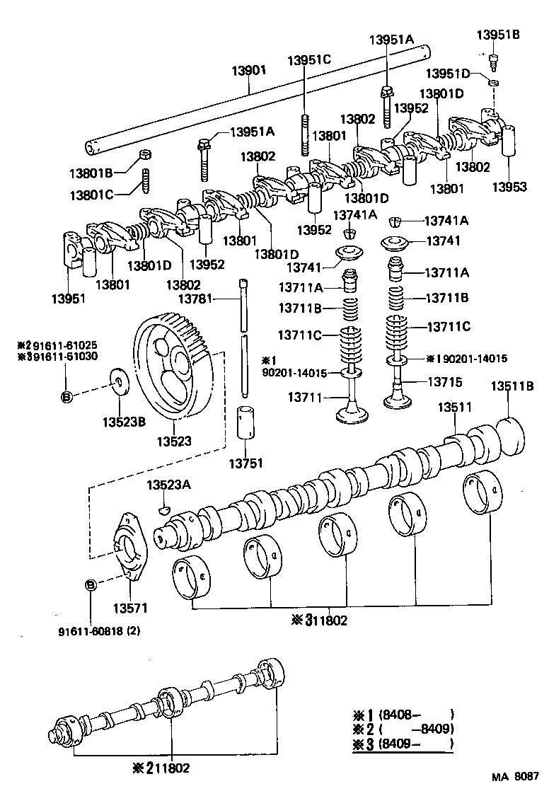 Exploded illustration MA8087
