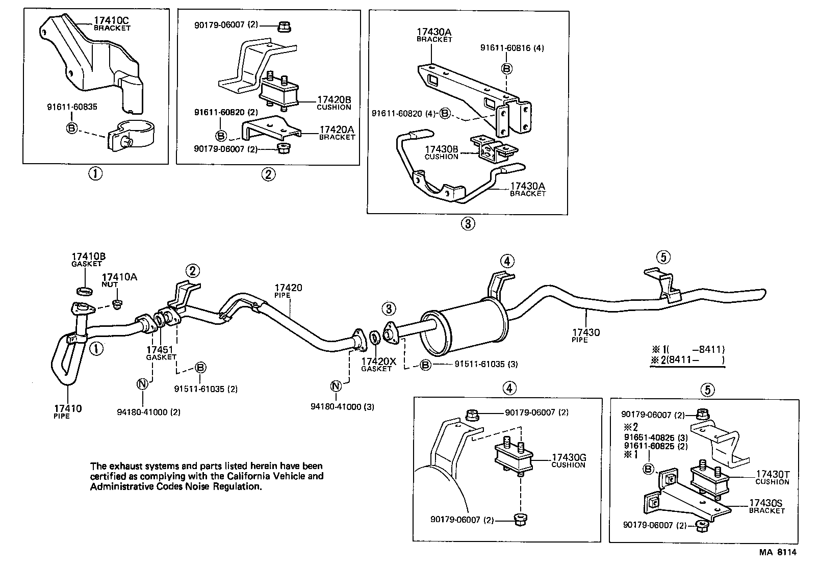 Exploded illustration MA8114