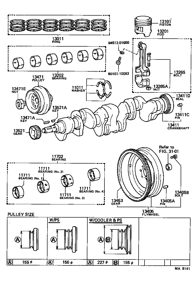 Exploded illustration MA8141