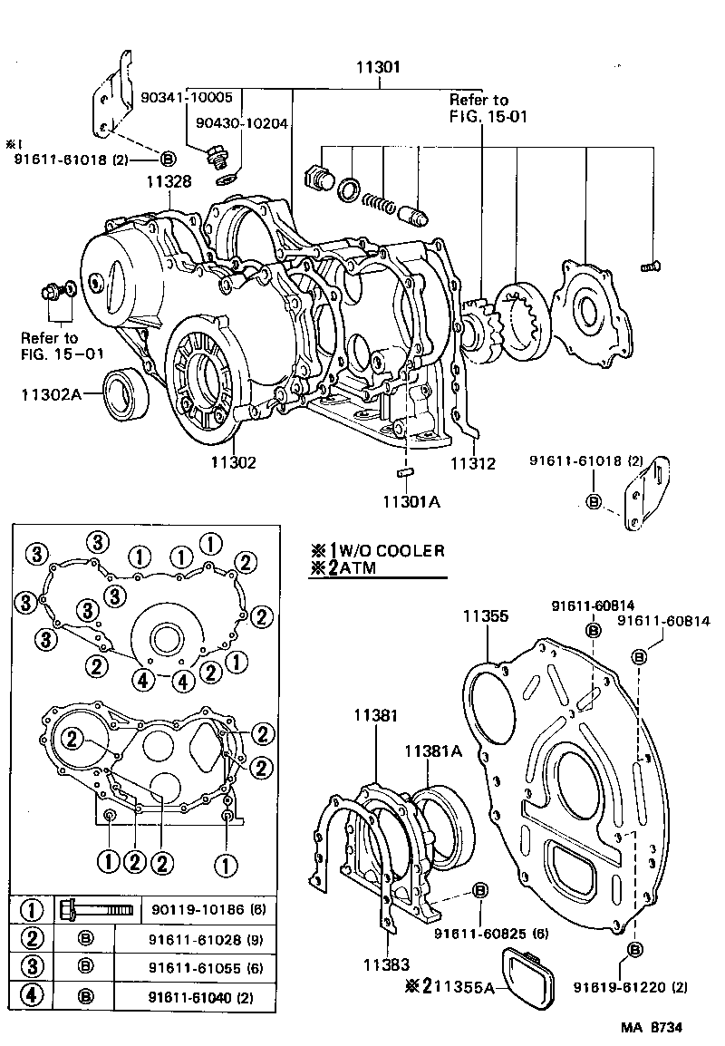 Exploded illustration MA8734