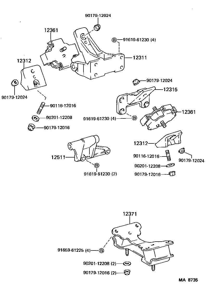 Exploded illustration MA8735