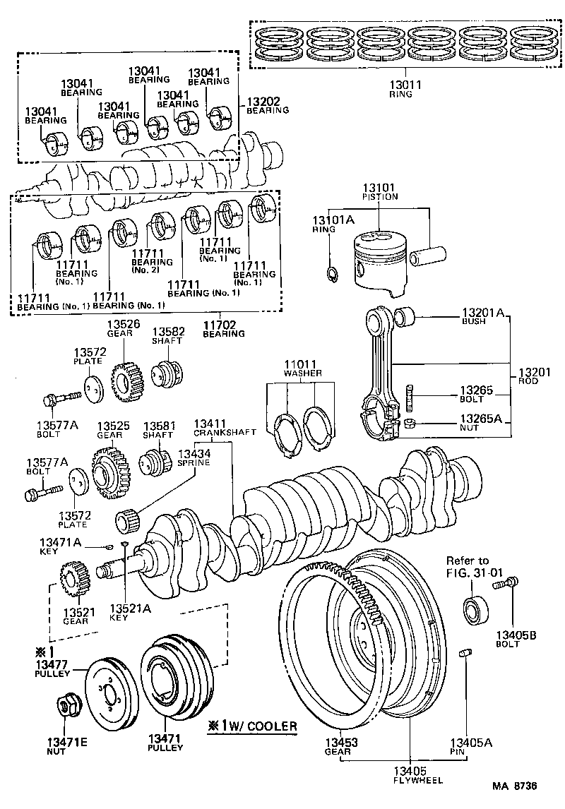Exploded illustration MA8736