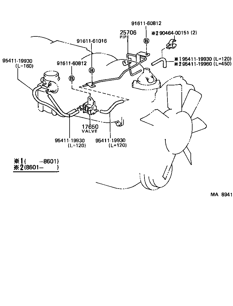 Exploded illustration MA8941