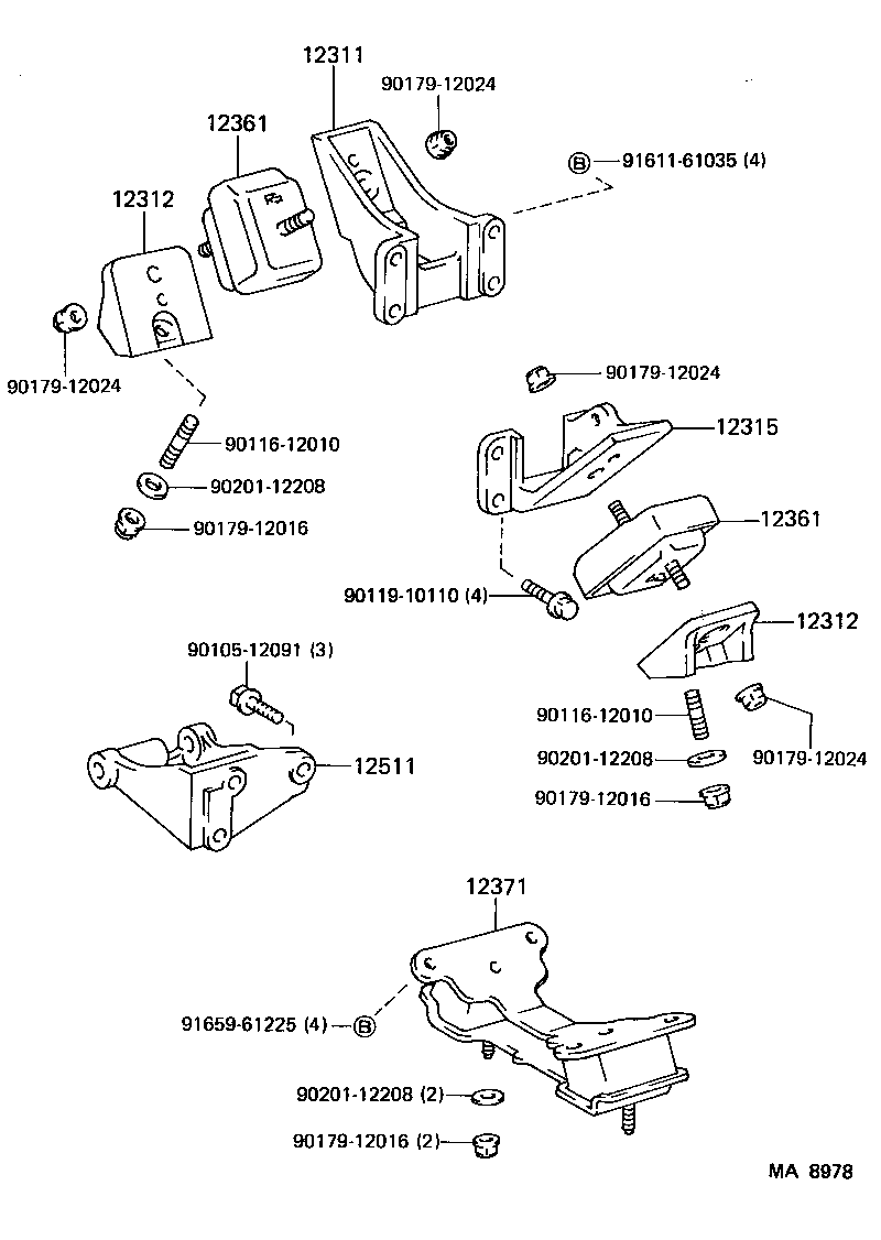 Exploded illustration MA8978
