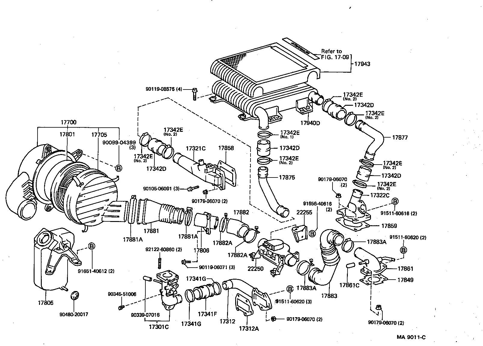 Exploded illustration MA9011C