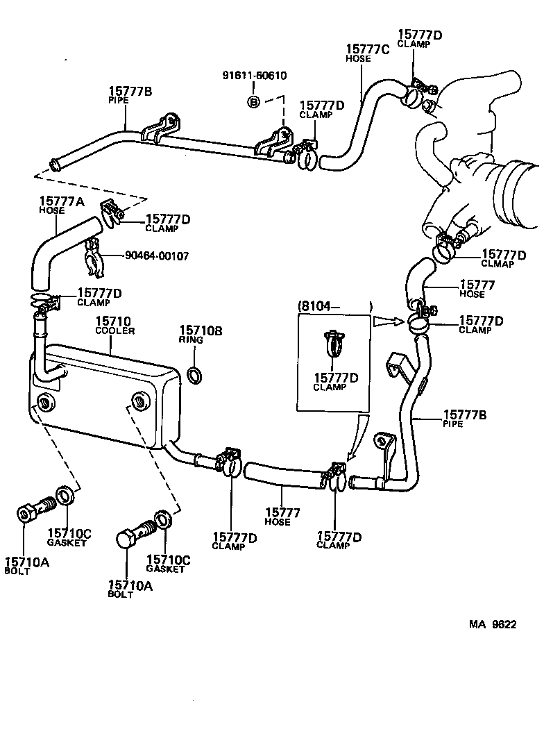 Exploded illustration MA9622