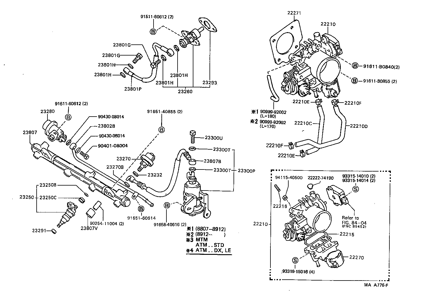 Exploded illustration MAA776F
