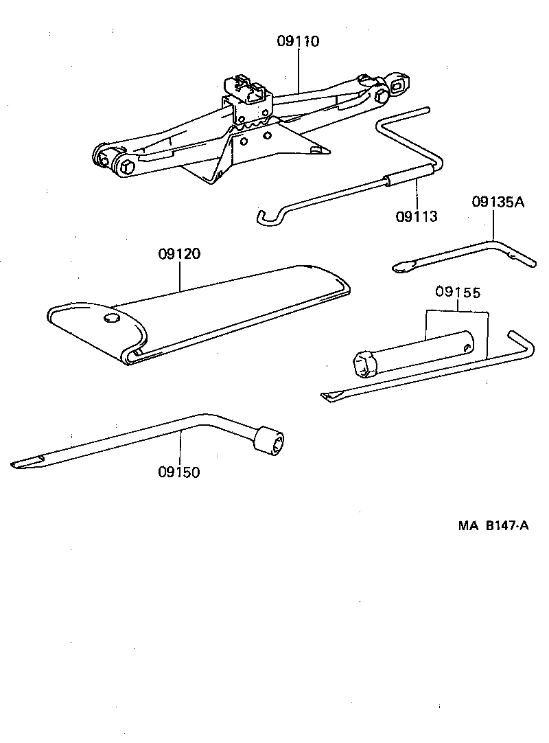 Exploded illustration MAB147A
