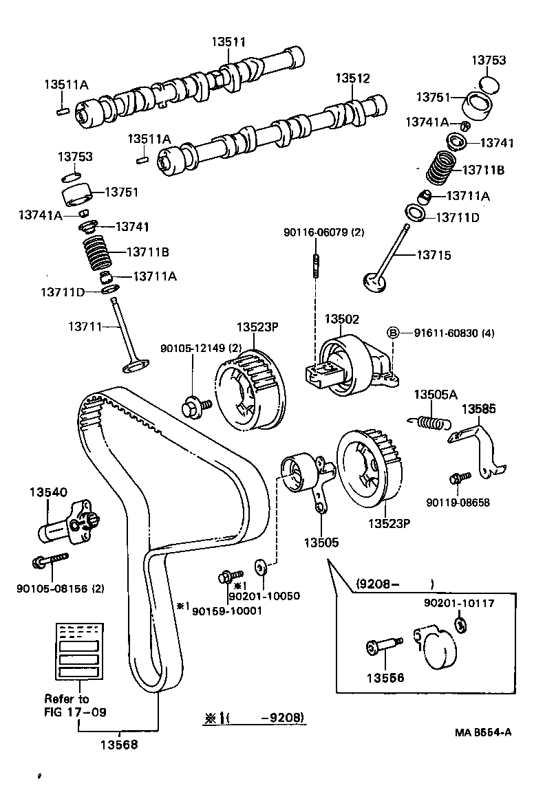 Exploded illustration MAB554A