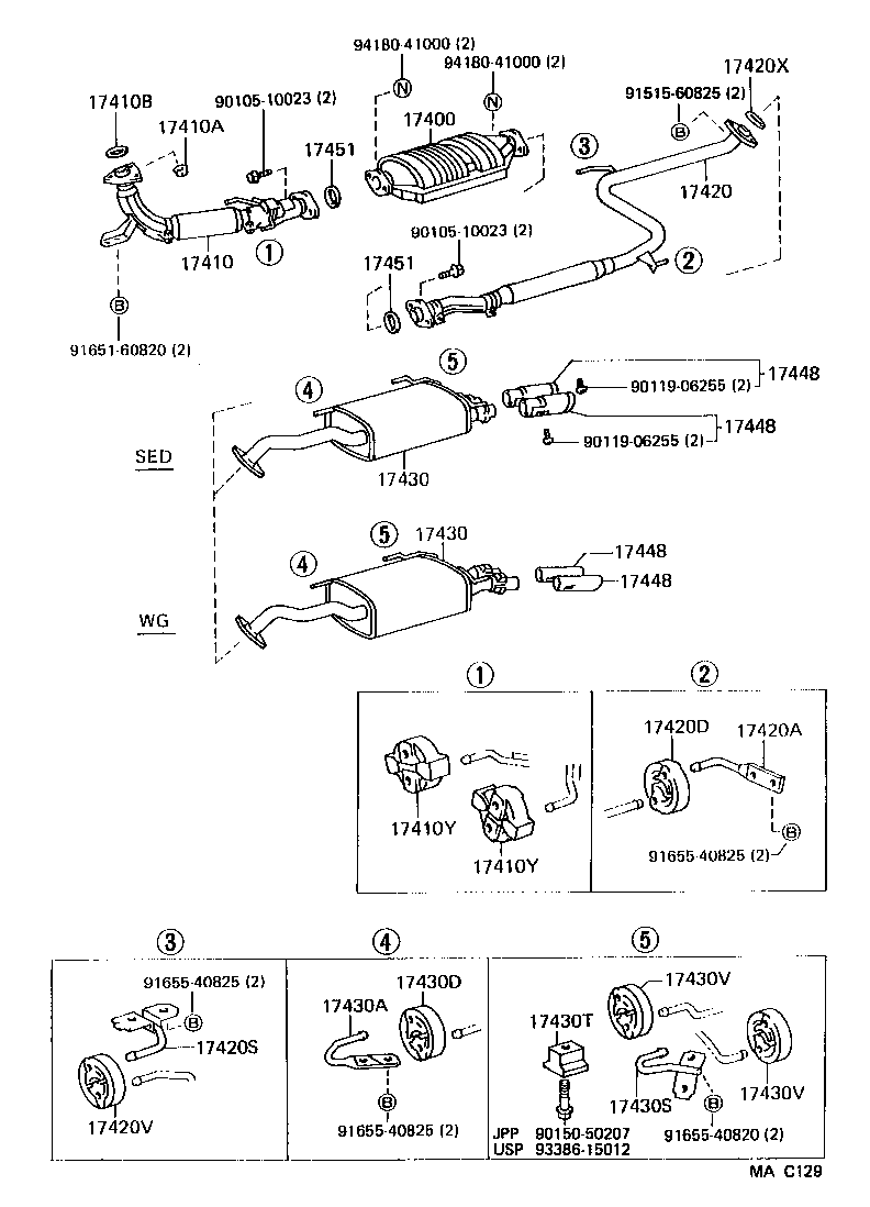 Exploded illustration MAC129