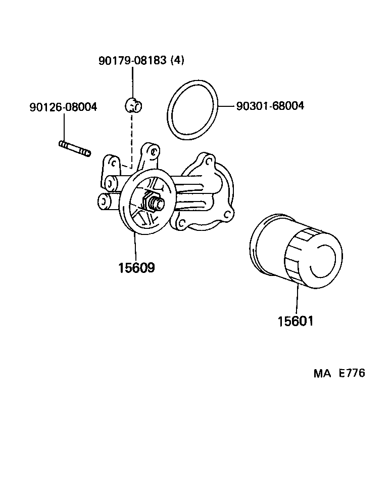 Exploded illustration MAE776