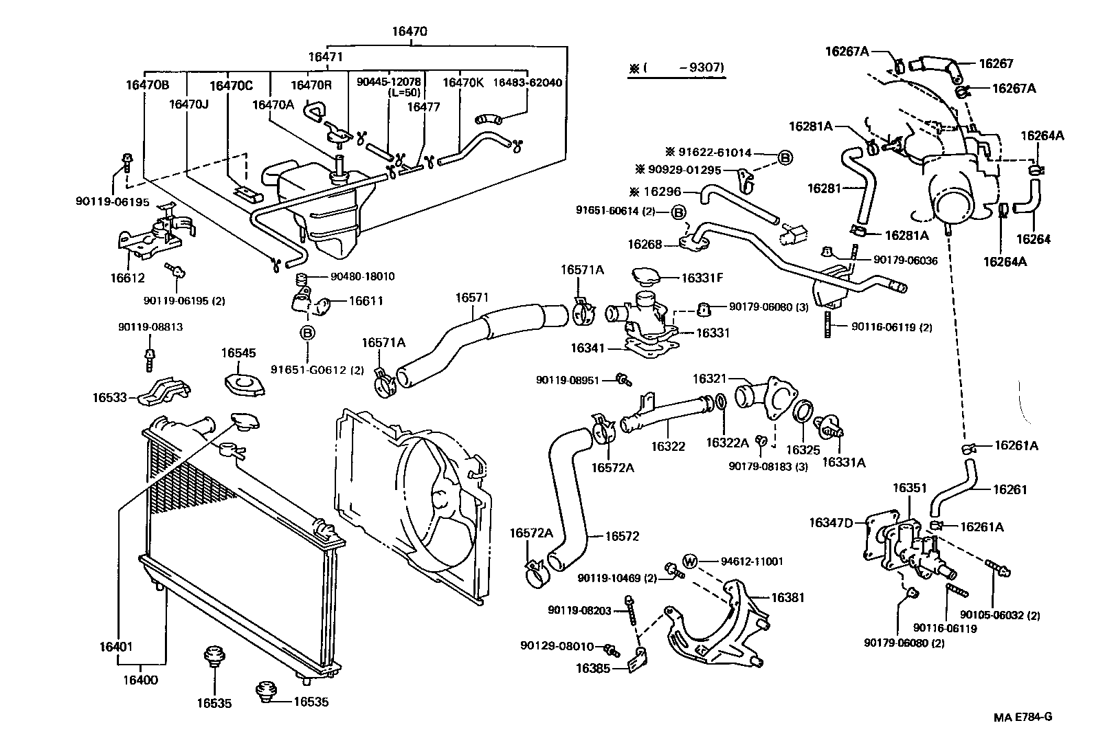 Exploded illustration MAE784G