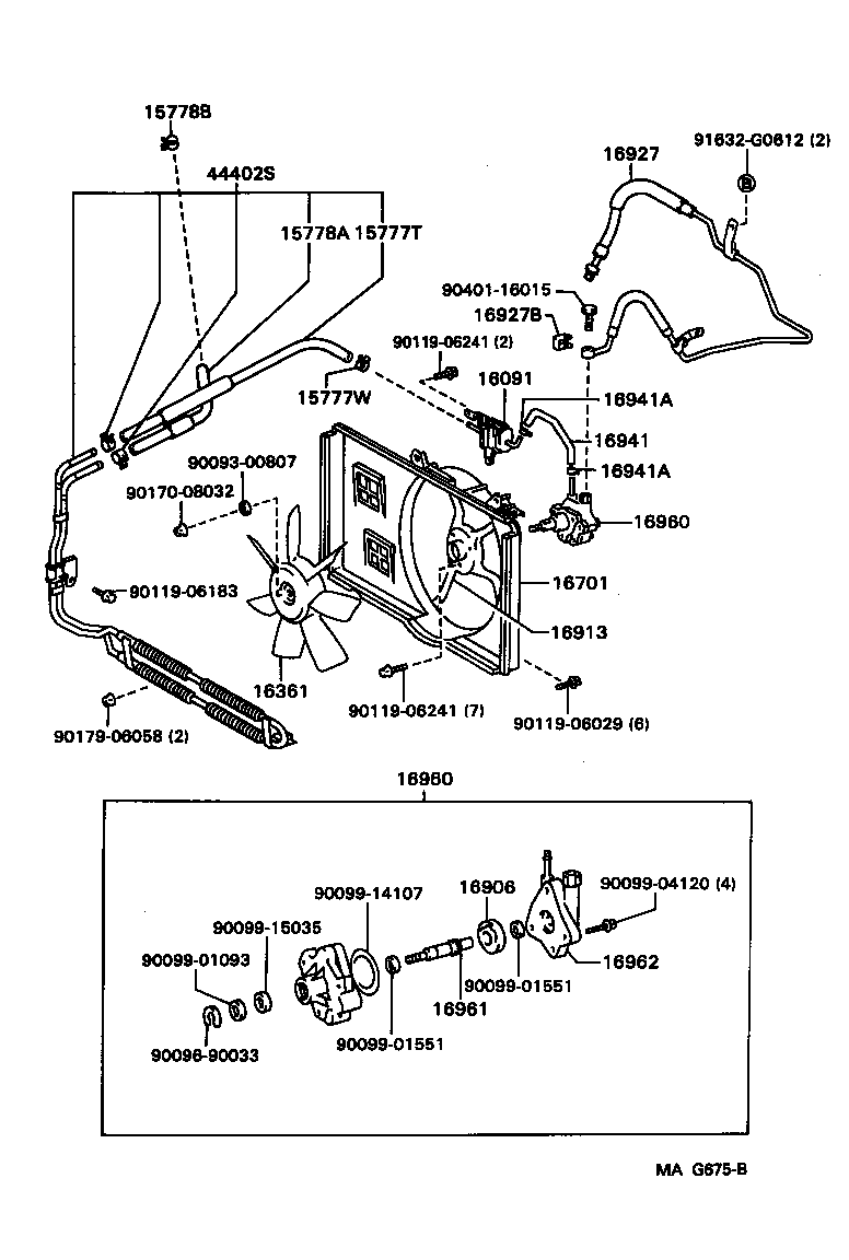 Exploded illustration MAG675B