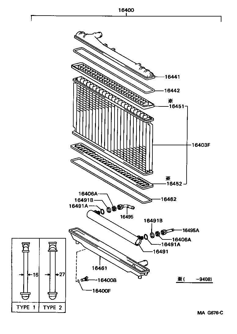 Exploded illustration MAG676C