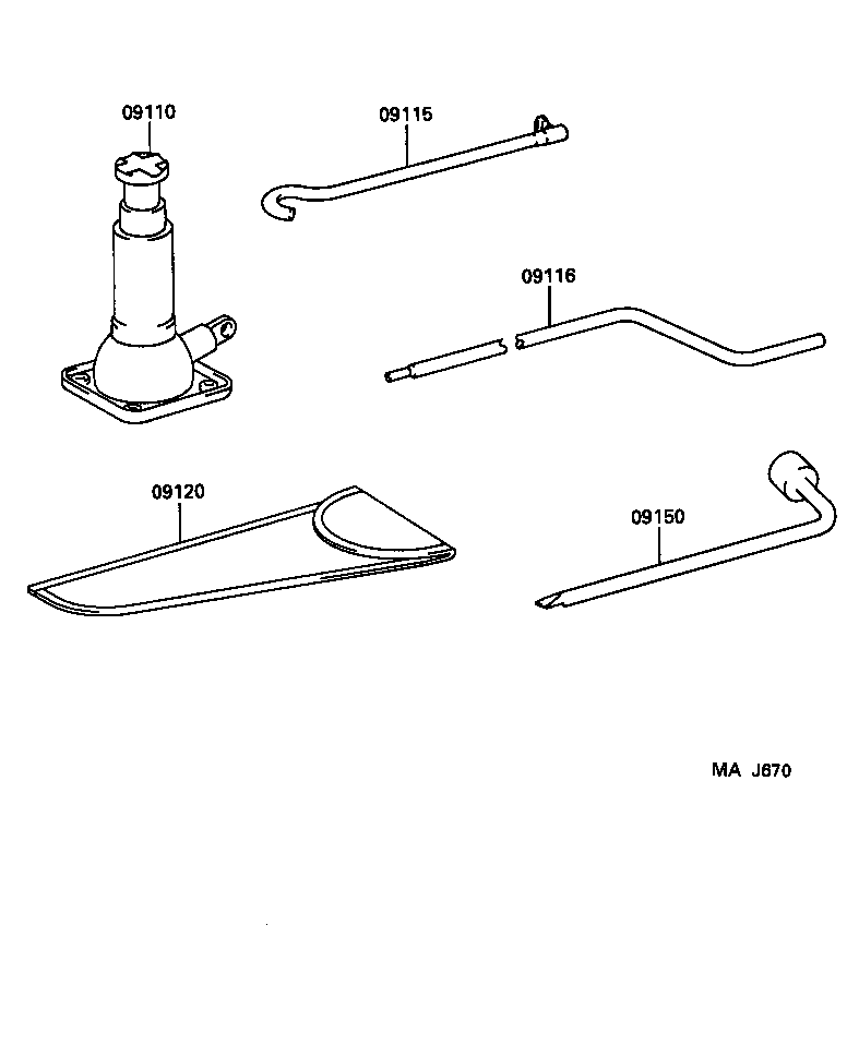 Exploded illustration MAJ670