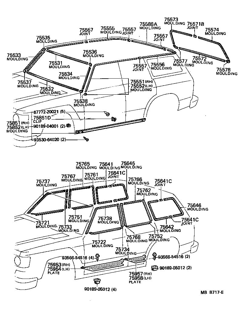Exploded illustration MBB717E