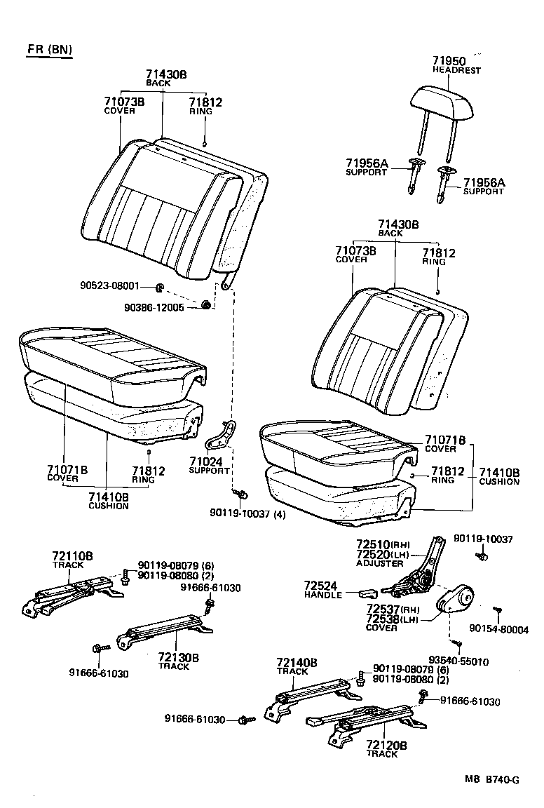 Exploded illustration MBB740G