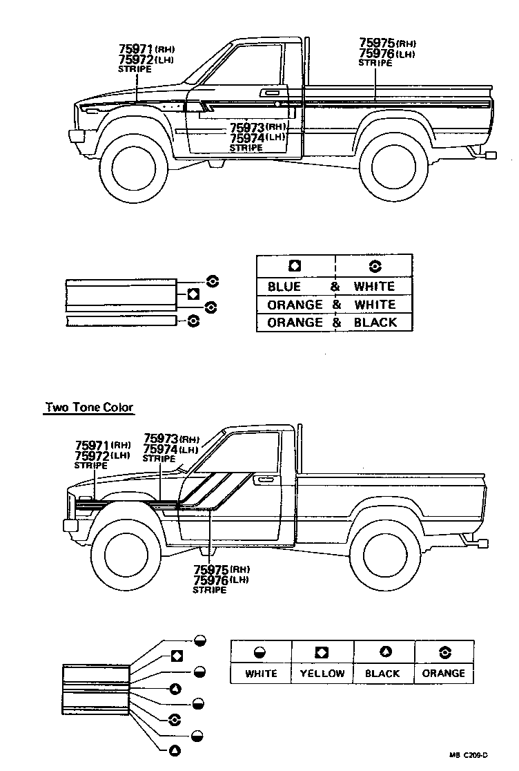 Exploded illustration MBC209D