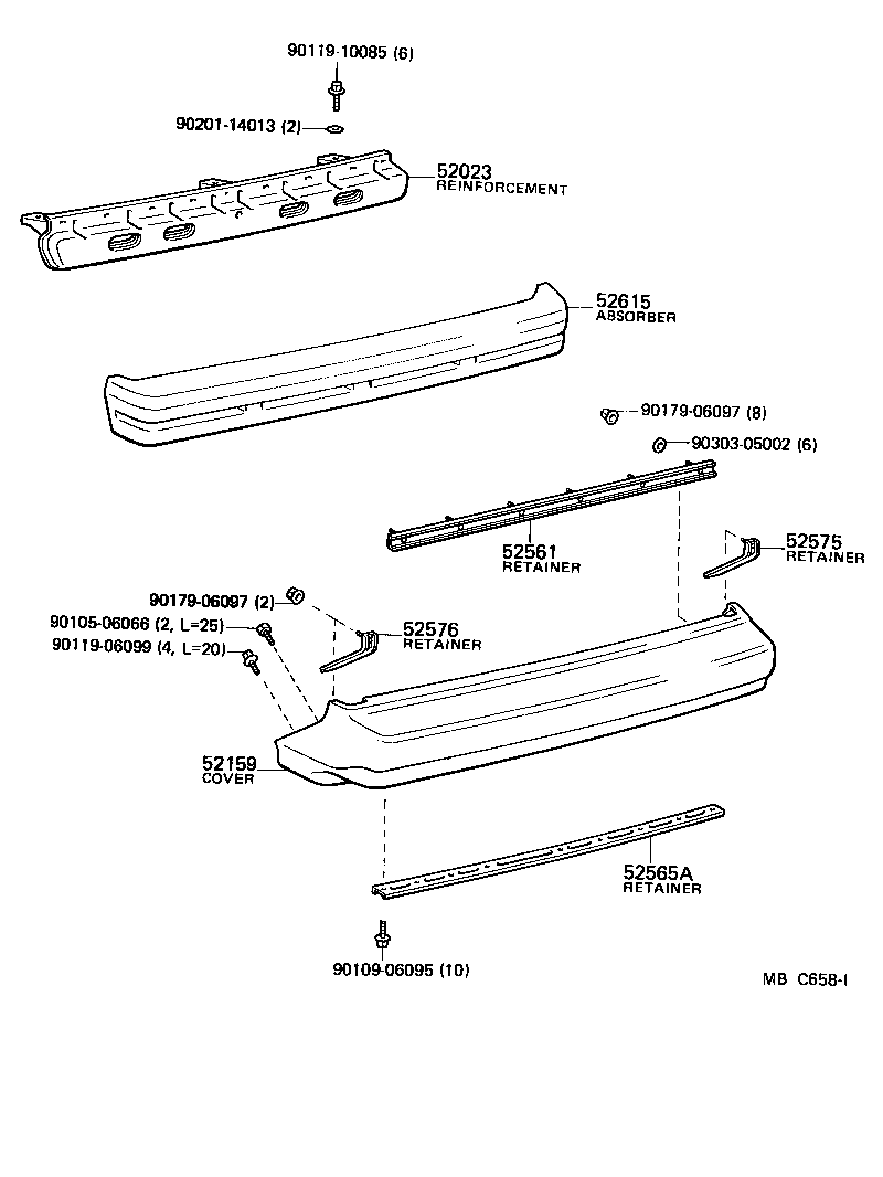 Exploded illustration MBC658I