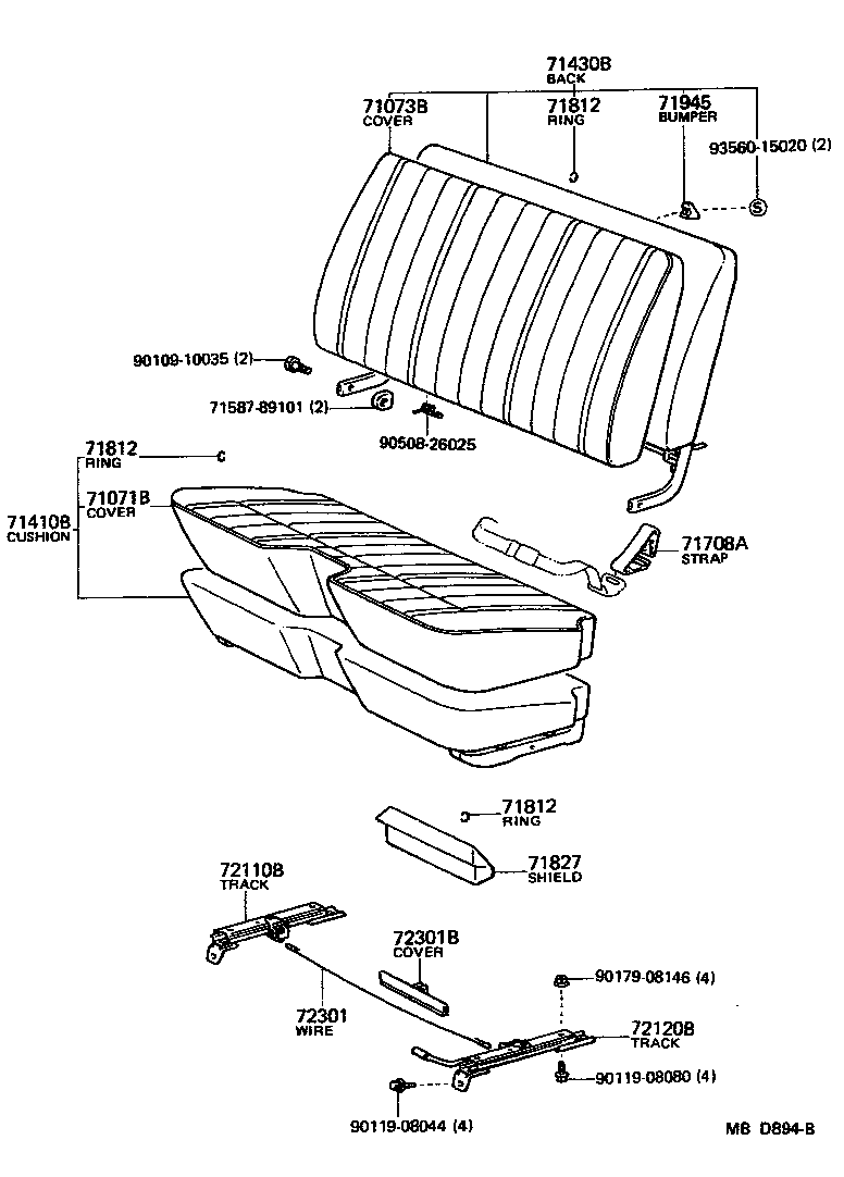 Exploded illustration MBD894B