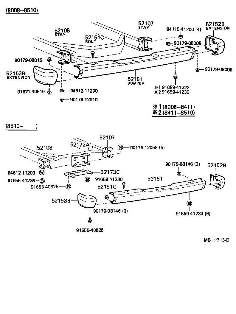 Exploded illustration MBH713D