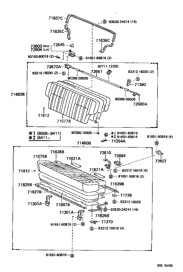 Exploded illustration MBN465