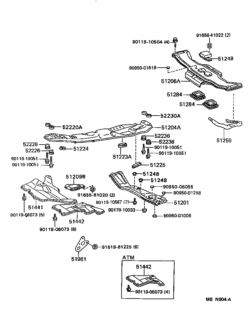 Exploded illustration MBN904A