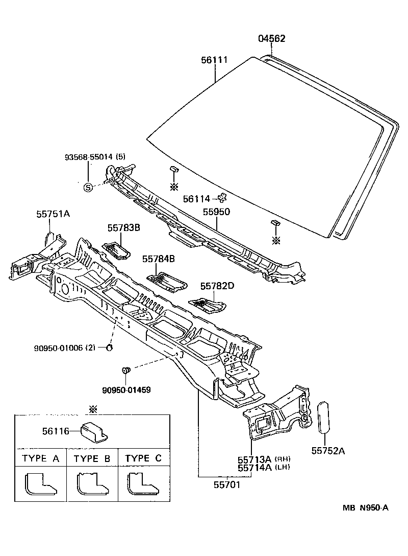 Exploded illustration MBN950A