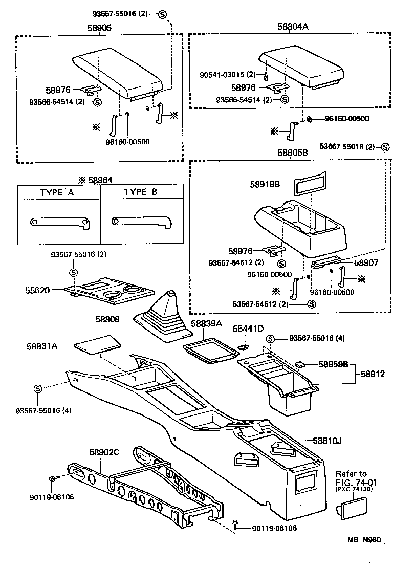 Exploded illustration MBN980