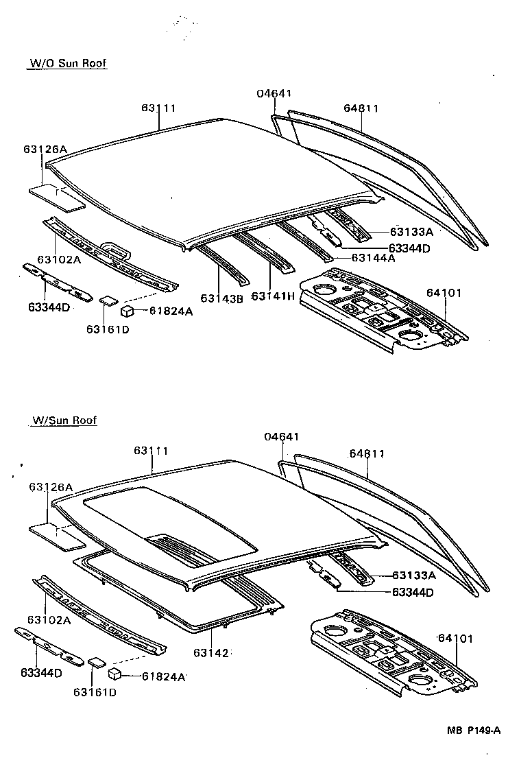 Exploded illustration MBP149A