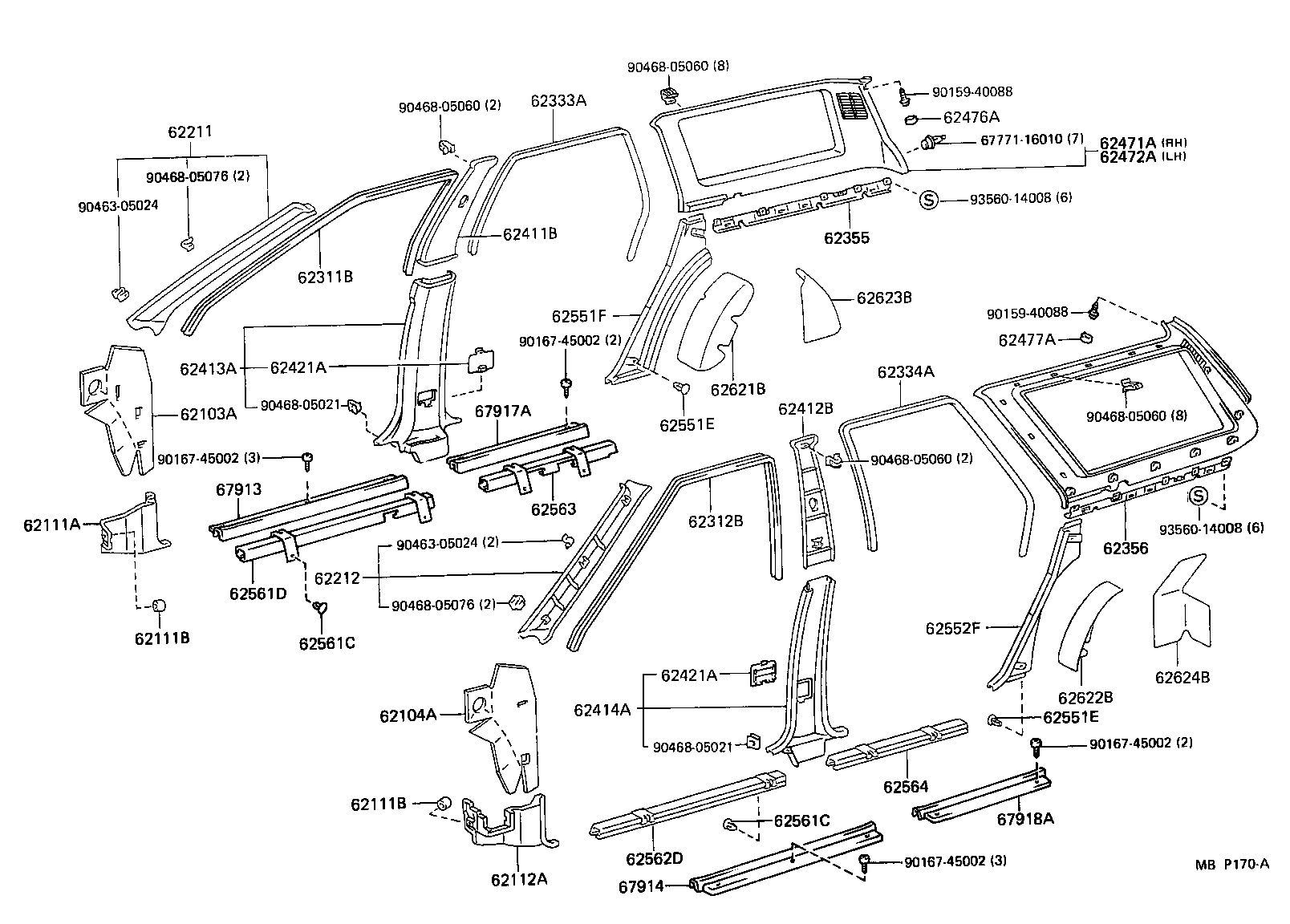 Exploded illustration MBP170A