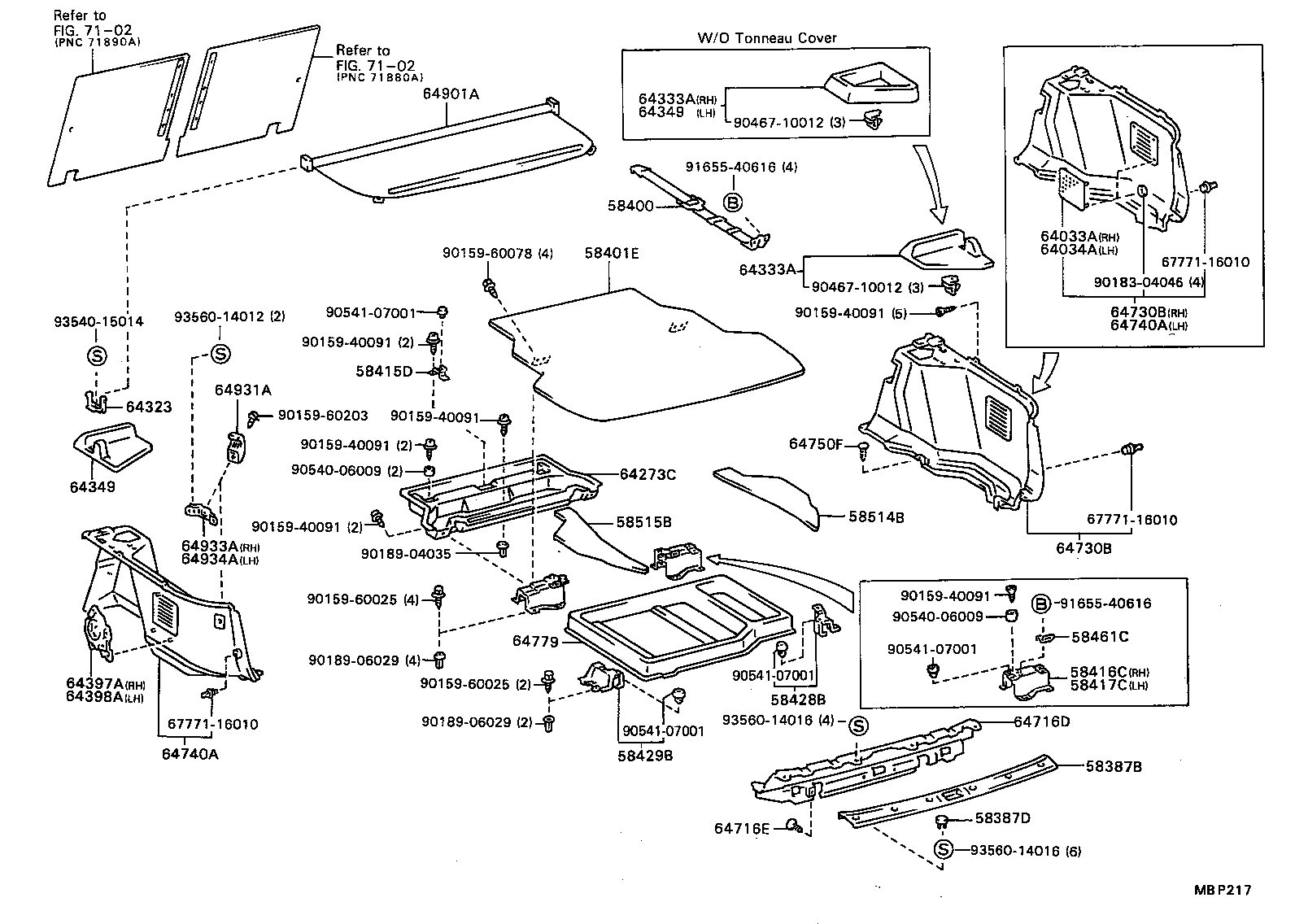 Exploded illustration MBP217
