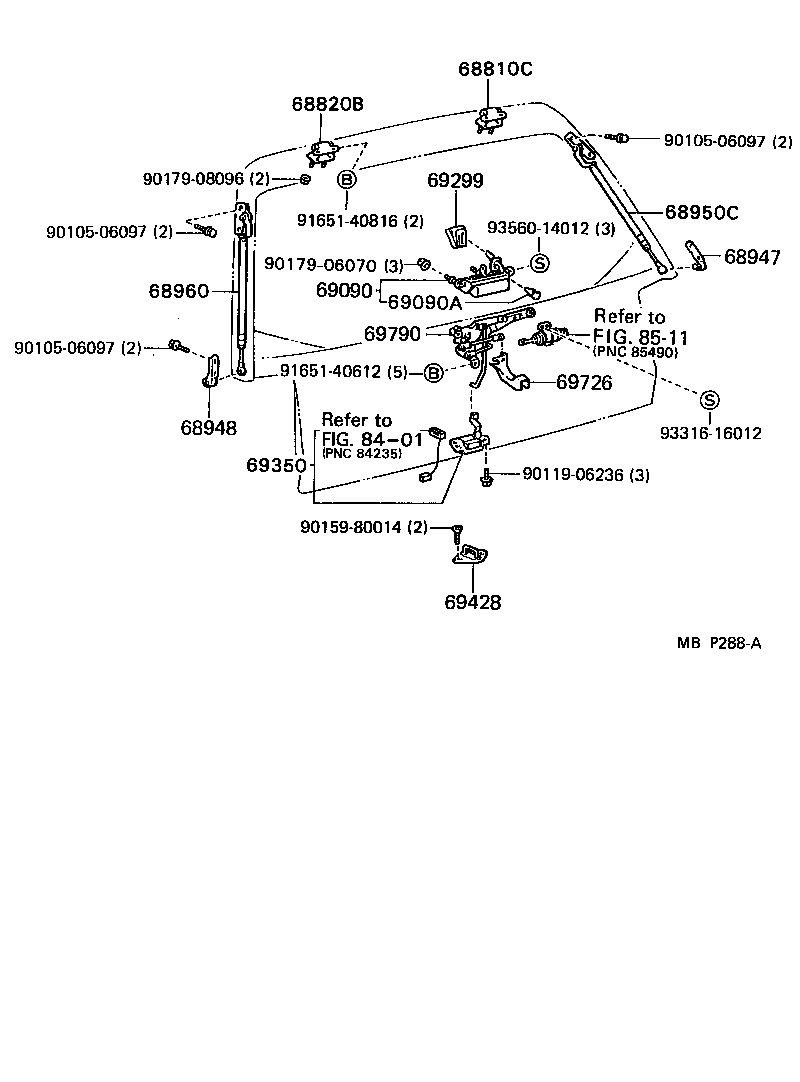 Exploded illustration MBP288A