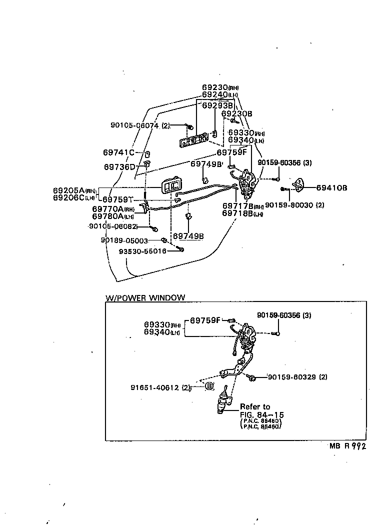 Exploded illustration MBR992