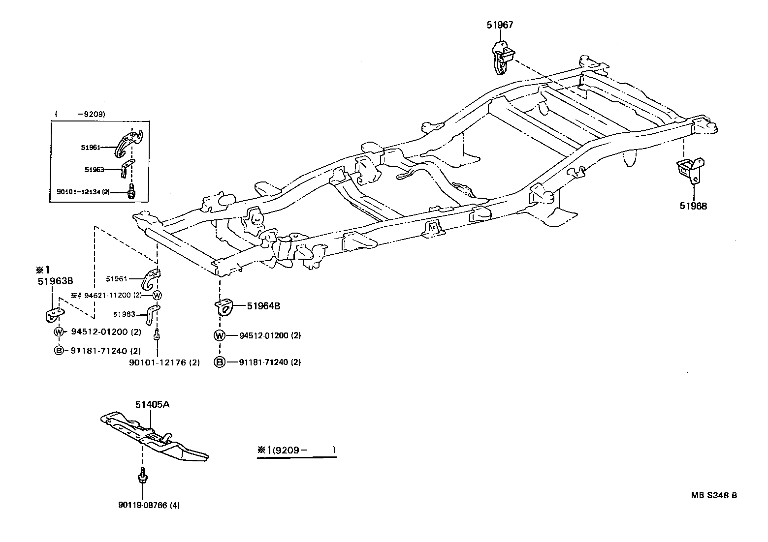 Exploded illustration MBS348B
