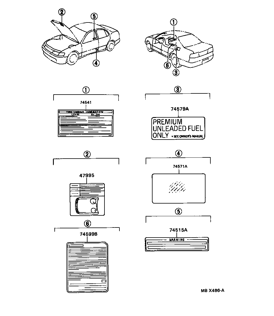 Exploded illustration MBX486A