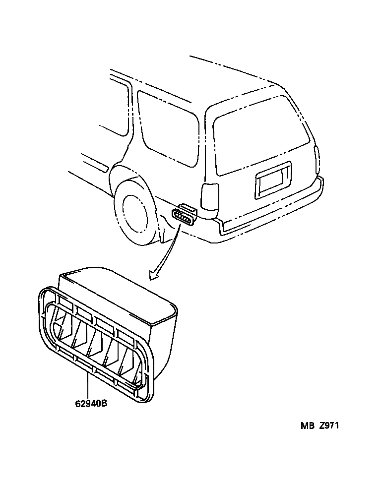 Exploded illustration MBZ971