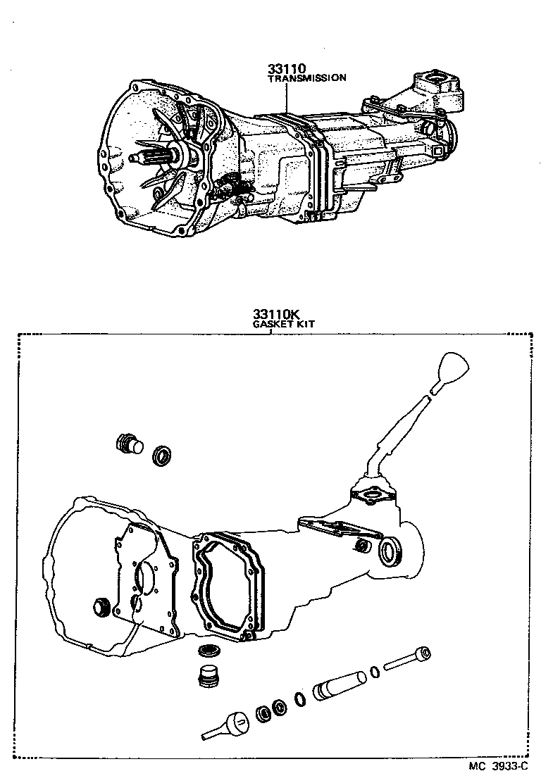 Exploded illustration MC3933C