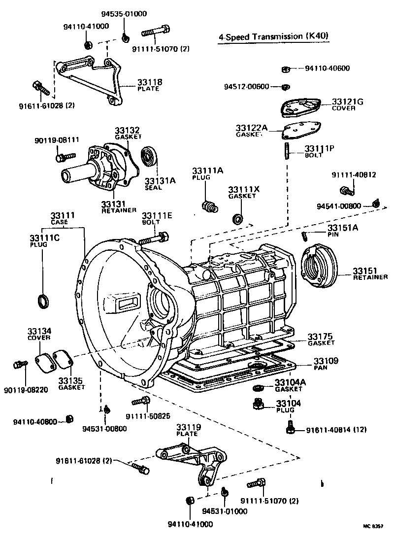 Exploded illustration MC6357