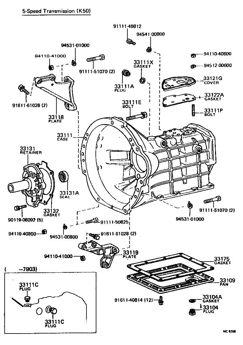 Exploded illustration MC6358