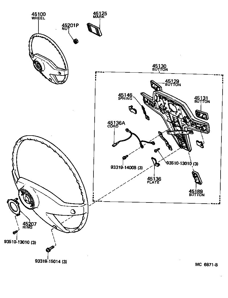Exploded illustration MC6871B