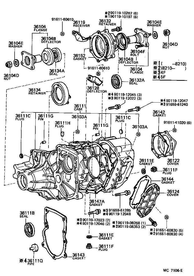 Exploded illustration MC7106E