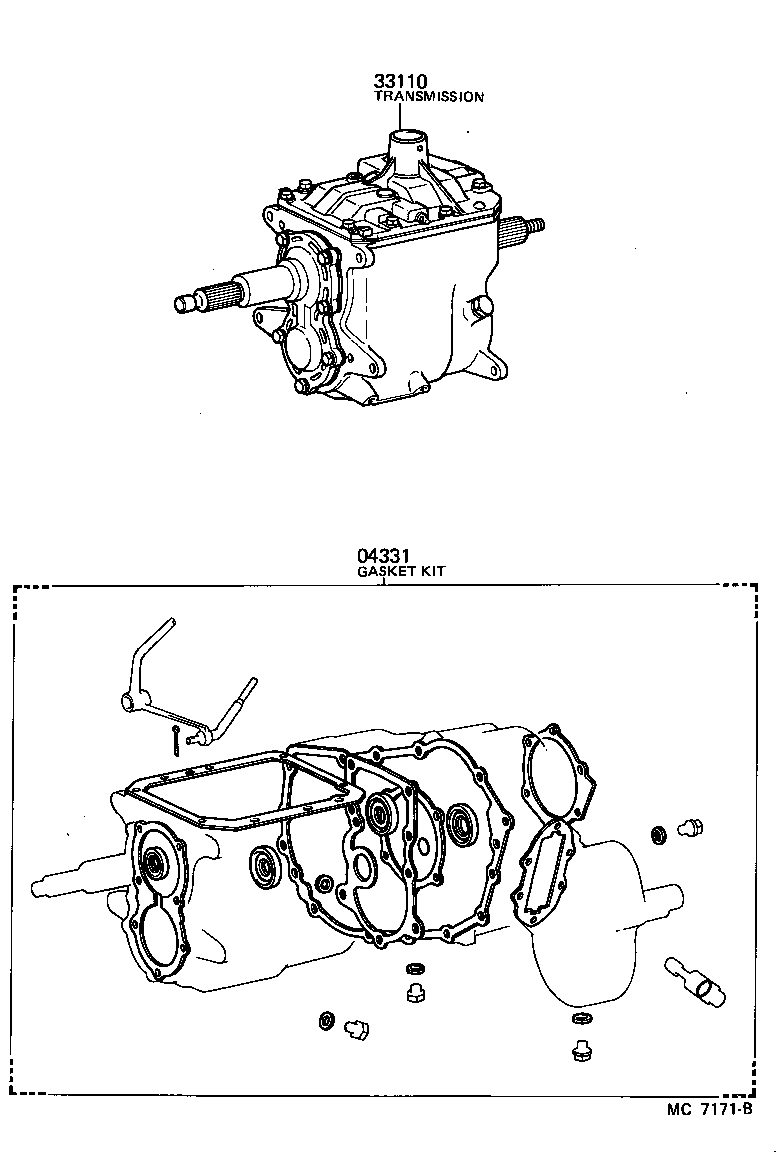 Exploded illustration MC7171B
