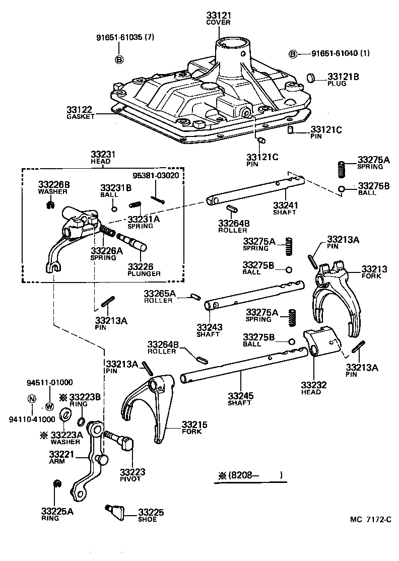 Exploded illustration MC7172C